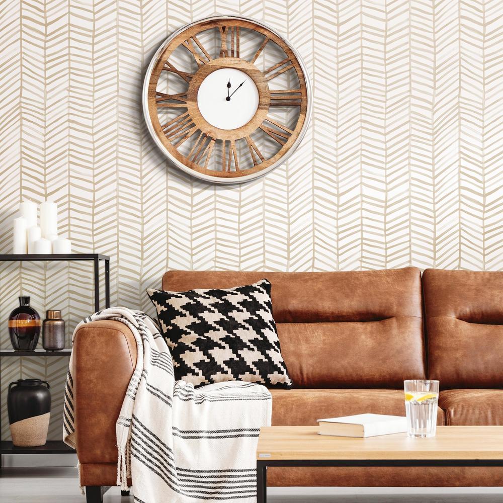 cat-coquillette-herringbone-peel-stick-wallpaper-tan-york-wallcoverings-rmk11634wp