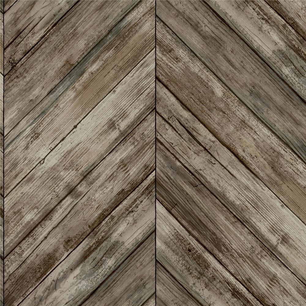 herringbone-wood-boards-peel-and-stick-wallpaper-brown-york-wallcoverings-rmk11455wp