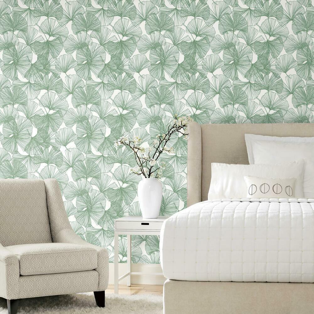 ginkgo-leaves-peel-and-stick-wallpaper-green-york-wallcoverings-rmk11603wp