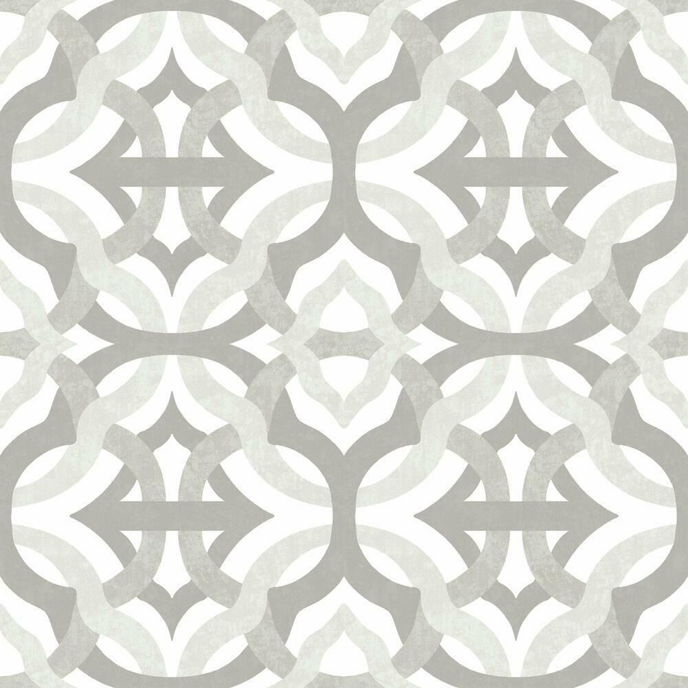 Waverly Tipton Peel and Stick Wallpaper - Taupe - York Wallcoverings - RMK11865RL