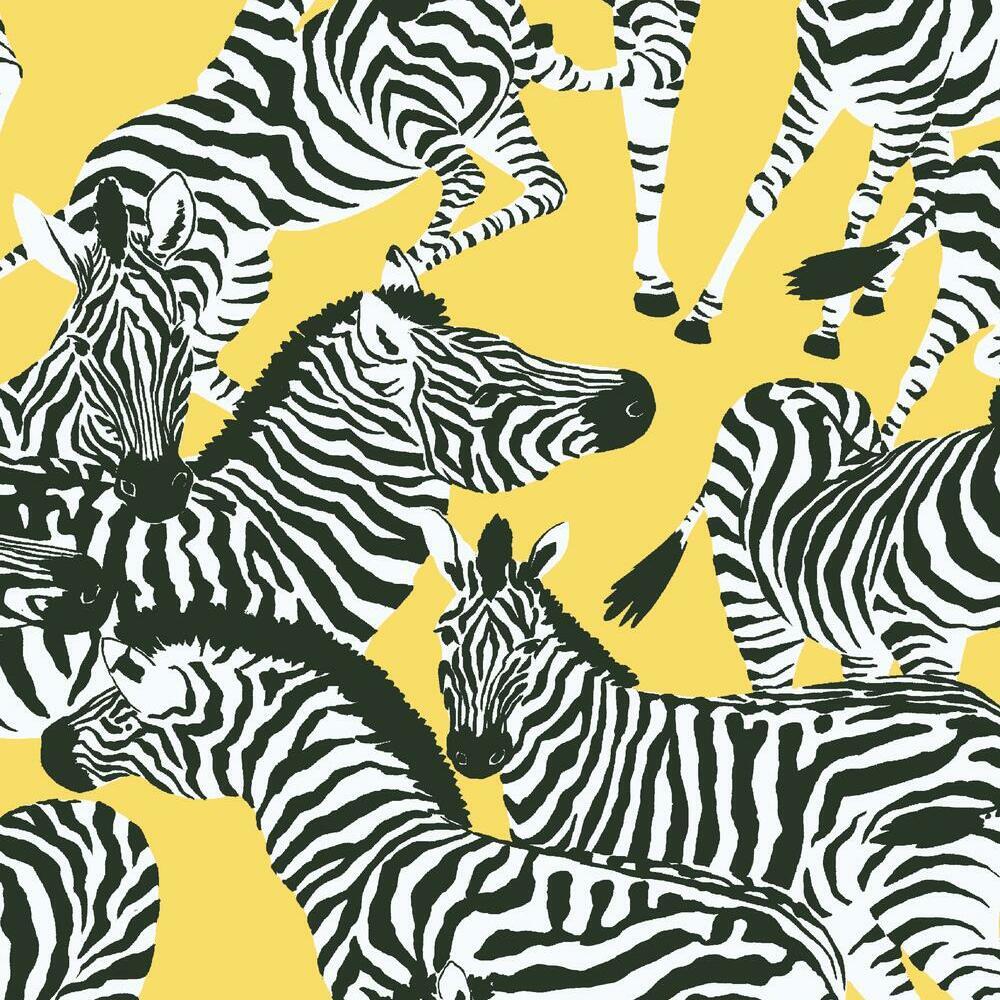 Waverly Herd Together Peel and Stick Wallpaper - Yellow - York Wallcoverings - RMK11880RL