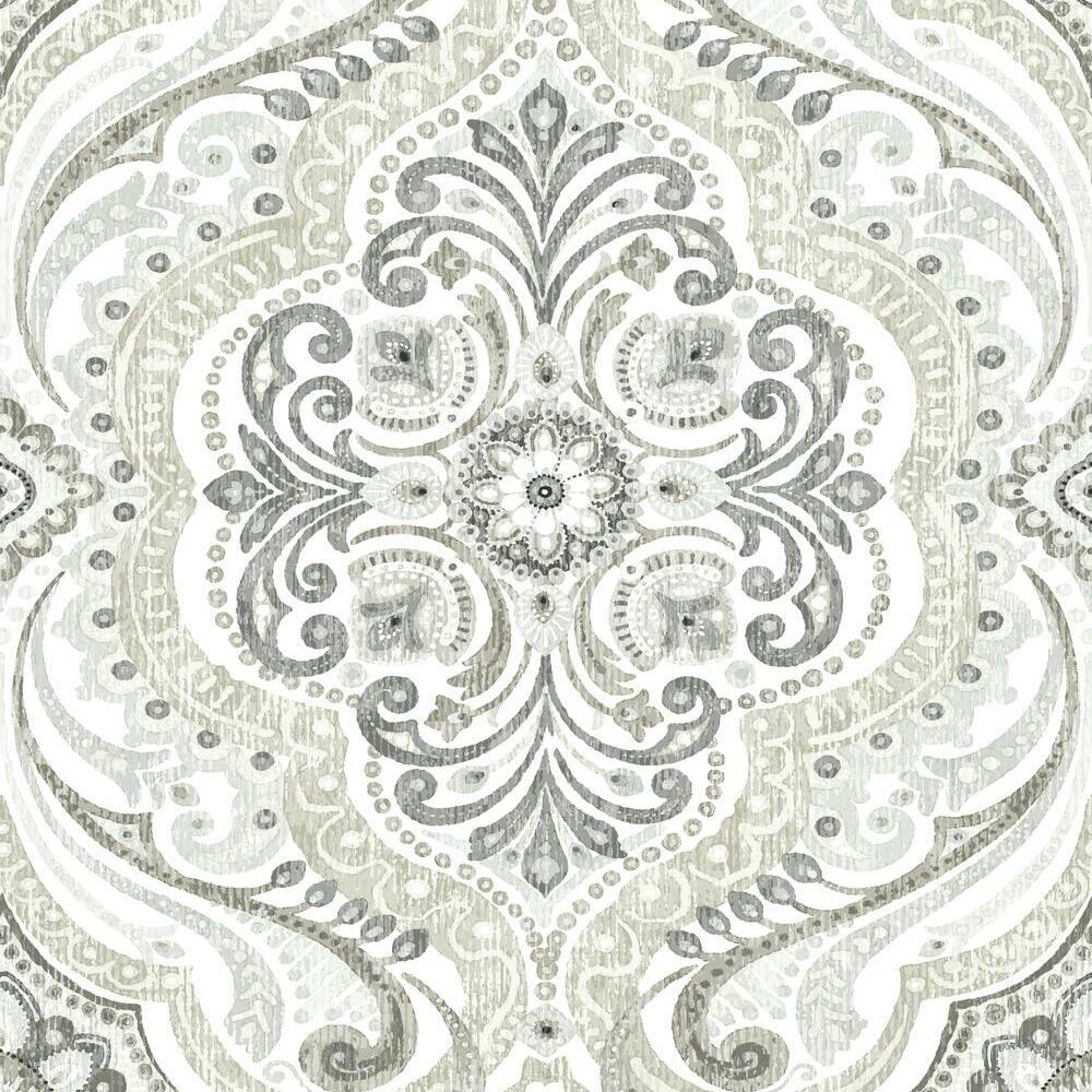 bohemian-damask-peel-and-stick-wallpaper-taupe-york-wallcoverings-rmk11937wp