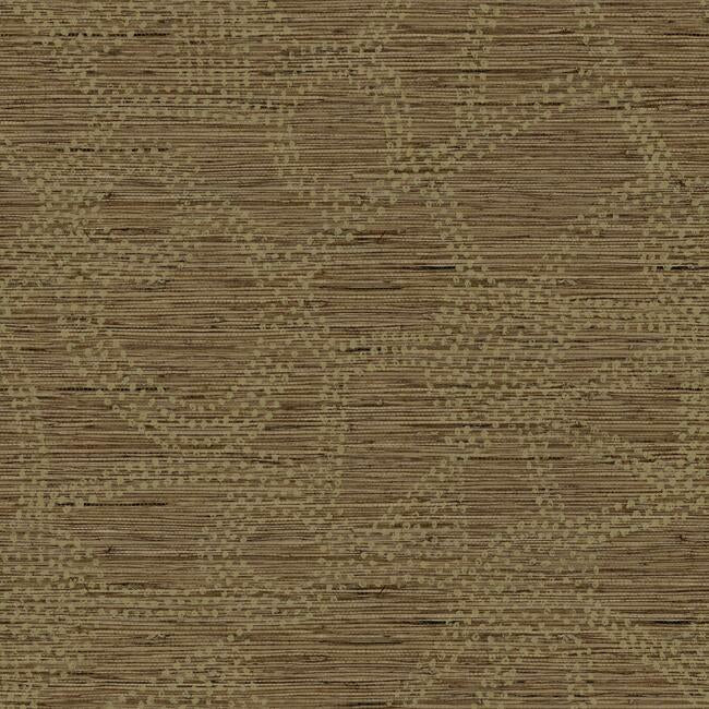 Nikki Chu Amhara Peel & Stick Wallpaper - Brown - York Wallcoverings - RMK12233PL