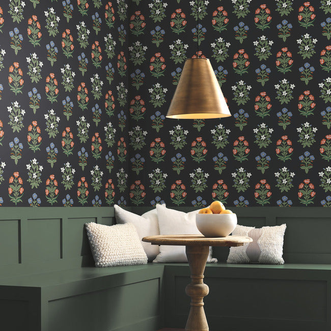 mughal-rose-wallpaper-black-york-wallcoverings-rp7348