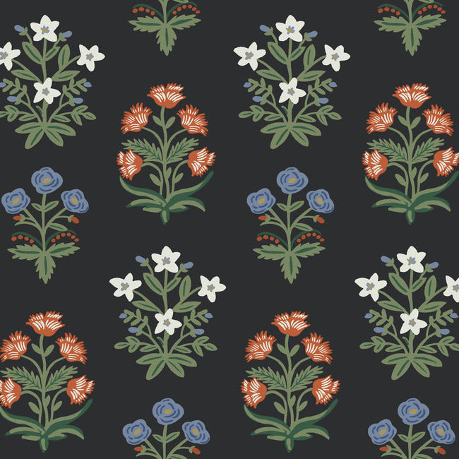 mughal-rose-wallpaper-black-york-wallcoverings-rp7348