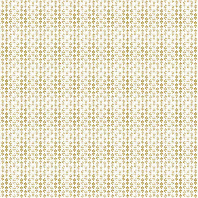 Petal Wallpaper - White & Metallic Gold - York Wallcoverings - RP7360