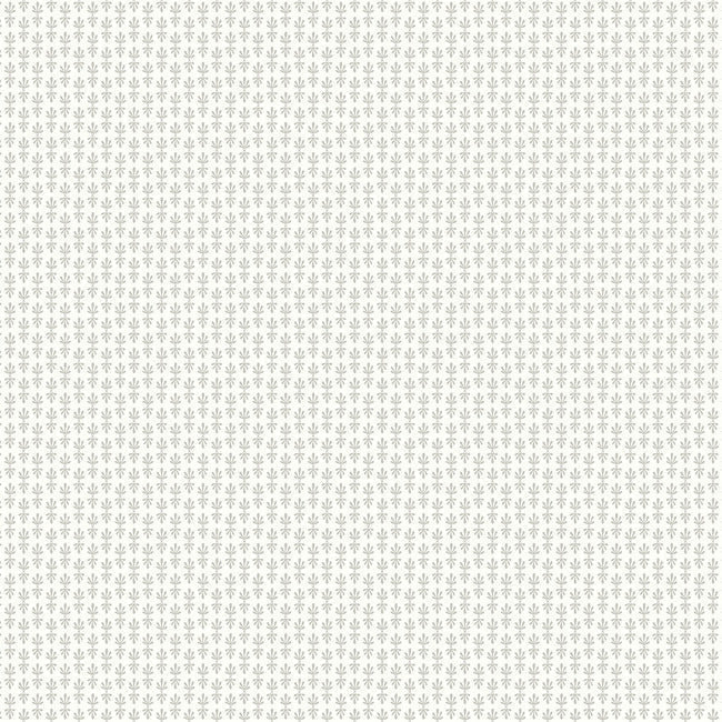 Petal Wallpaper - White & Metallic Silver - York Wallcoverings - RP7361