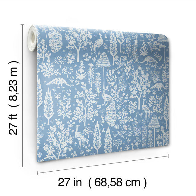 menagerie-toile-wallpaper-blue-white-york-wallcoverings-rp7370