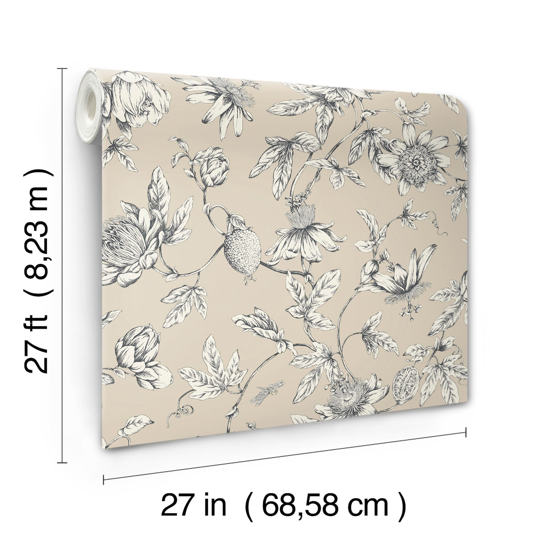 passion-flower-toile-wallpaper-beige-york-wallcoverings-rt7854