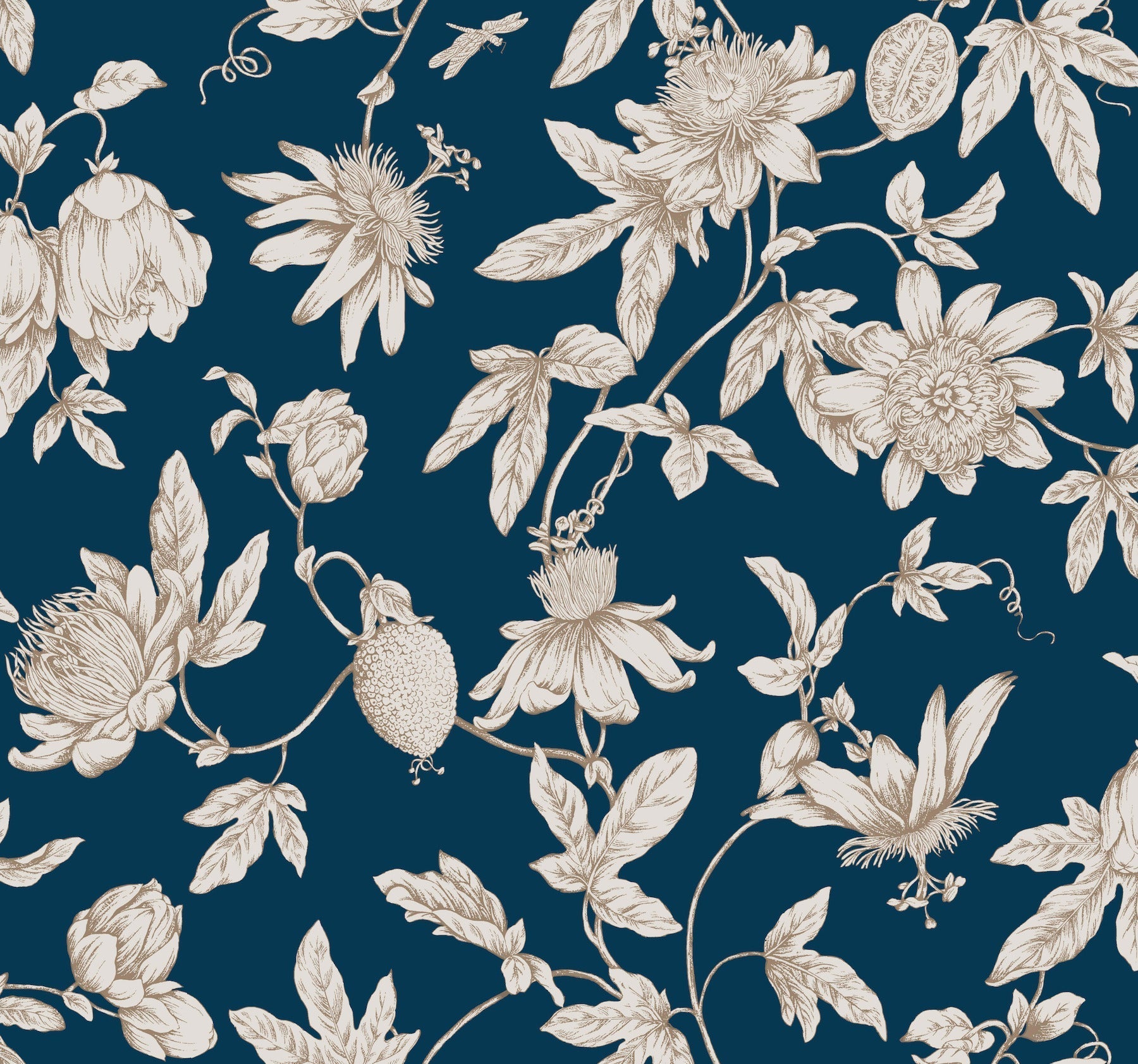 passion-flower-toile-wallpaper-navy-york-wallcoverings-rt7856