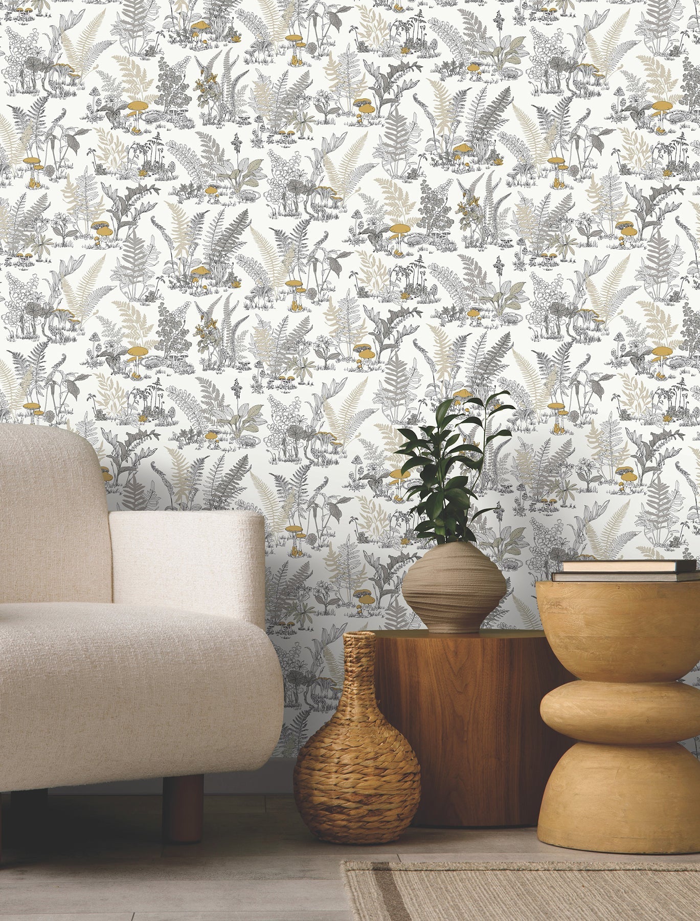 mushroom-garden-toile-wallpaper-neutral-gold-york-wallcoverings-rt7892