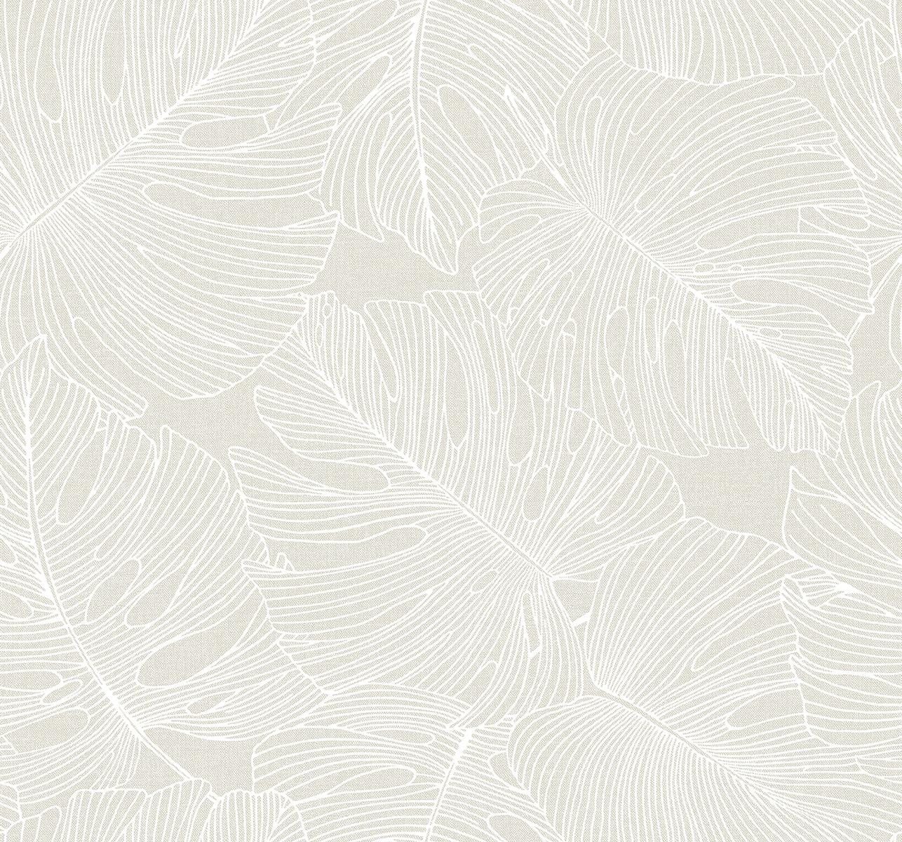 Seabrook Designs SC20205 Summer House Tarra Monstera Leaf  Wallpaper White Sand