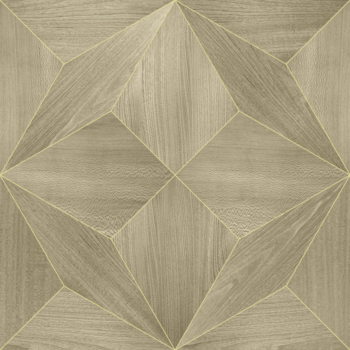 Seabrook Designs SHS10108 Handmade Selections Estrella Wood Veneer Grasscloth  Wallpaper Silvery Taupe
