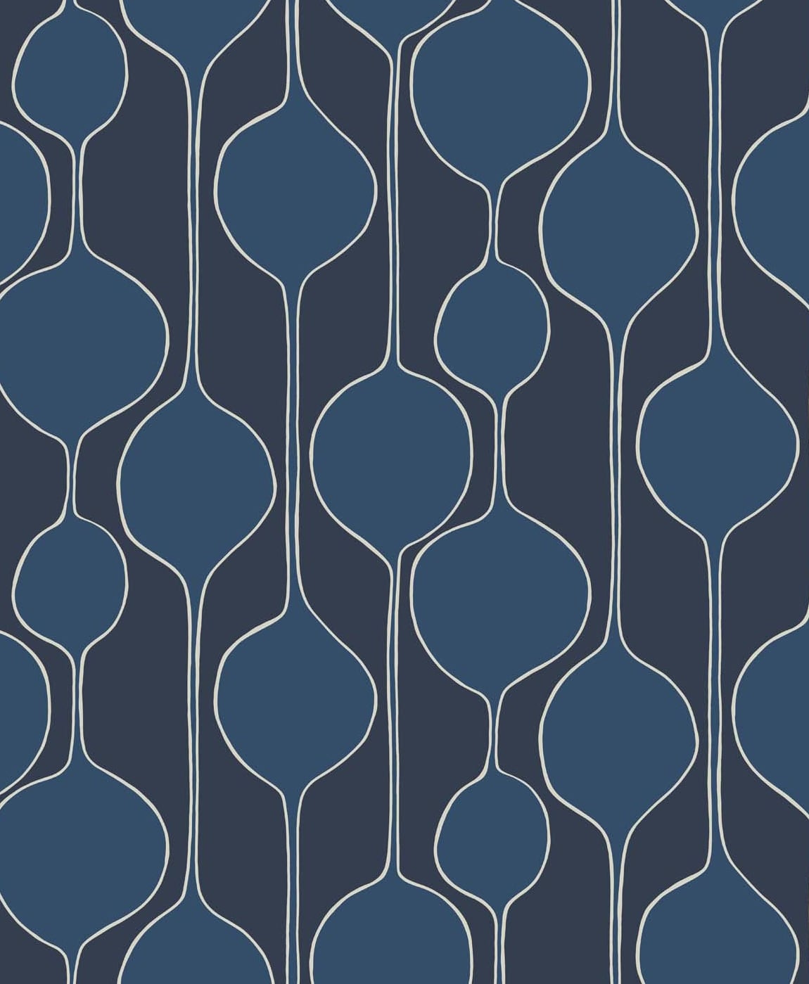 Seabrook Designs SL80112 The Simple Life Minimalist Geometric  Wallpaper Celtic Blue