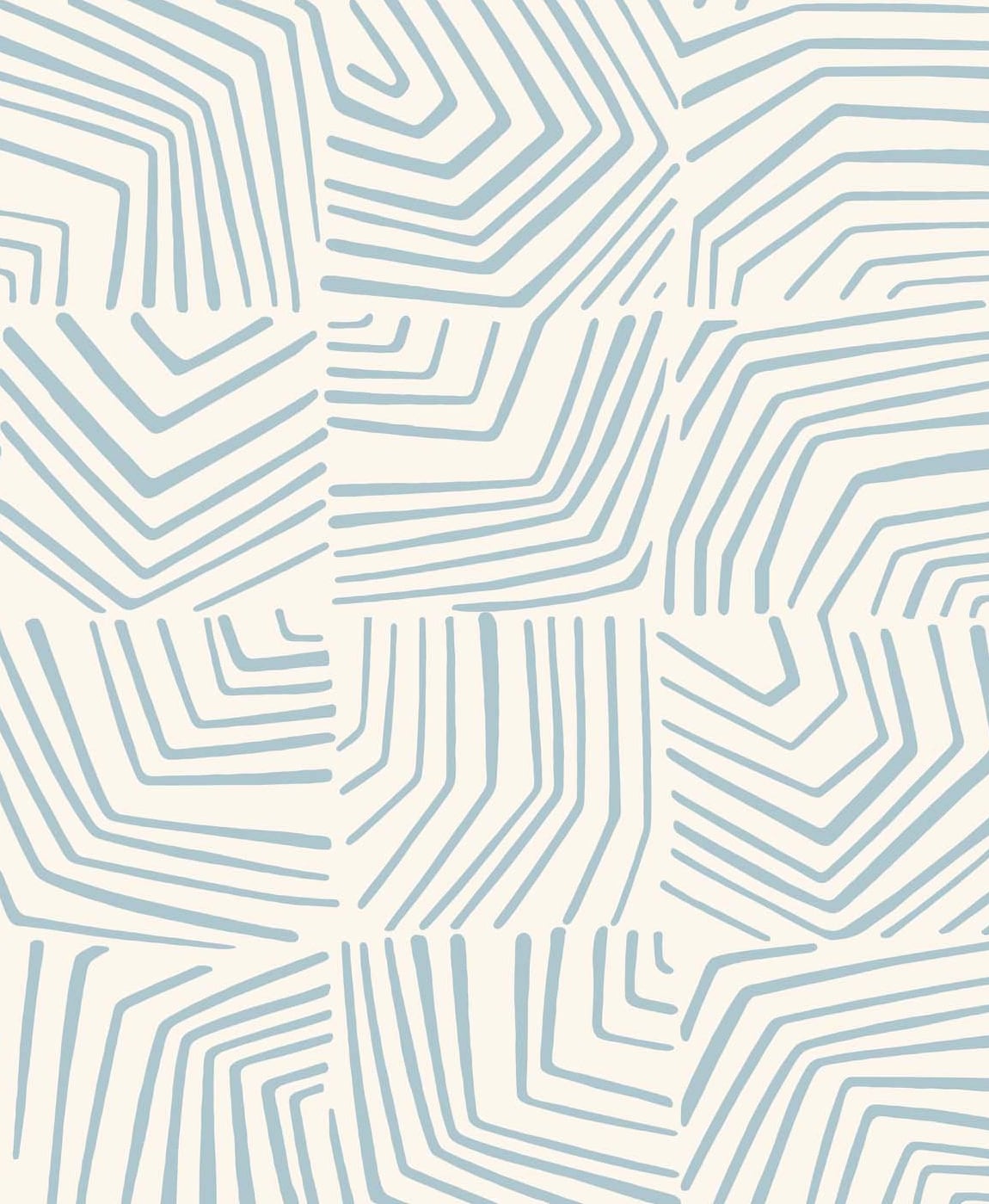 Seabrook Designs SL80202 The Simple Life Linework Maze  Wallpaper Sky Blue