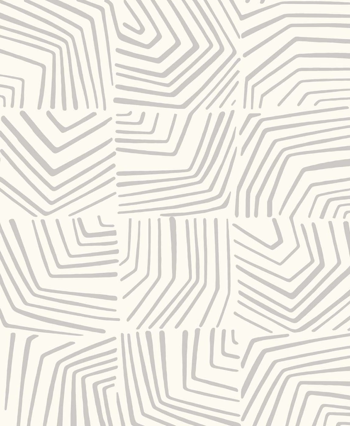 Seabrook Designs SL80208 The Simple Life Linework Maze  Wallpaper Fog