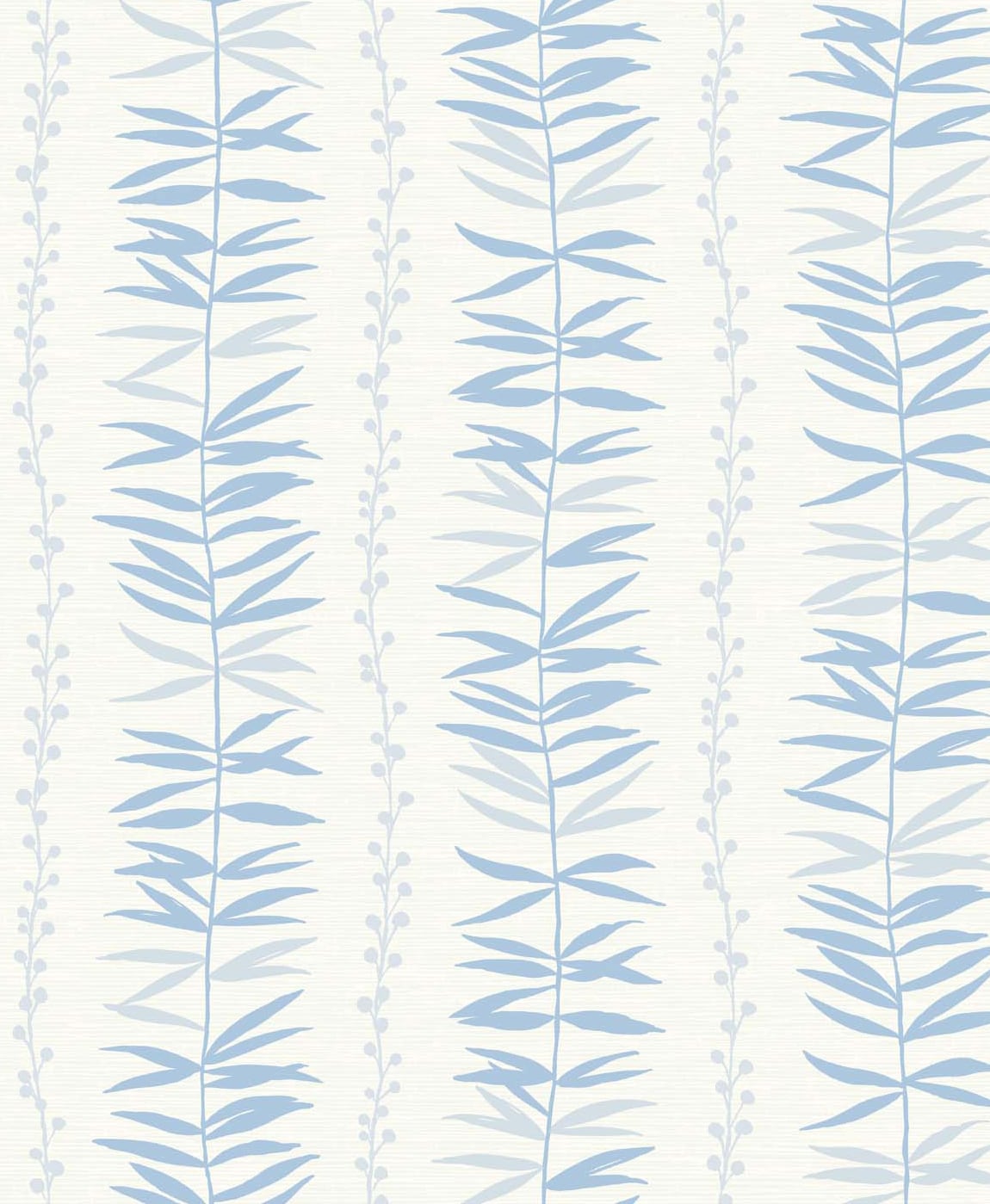 Seabrook Designs SL80502 The Simple Life Summer Garland  Wallpaper Sky Blue