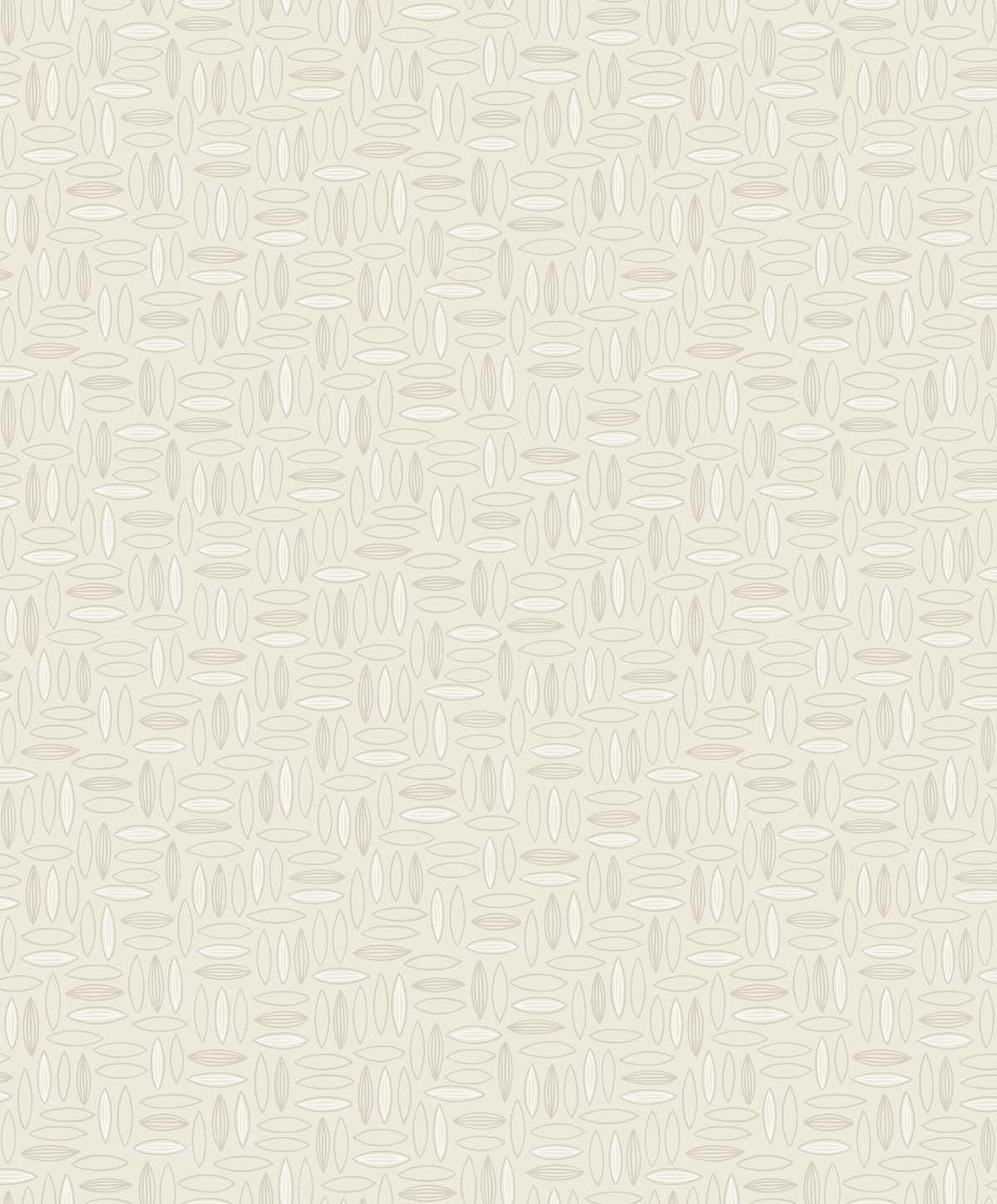 Seabrook Designs SL80603 The Simple Life Pip Geo  Wallpaper Almond Milk