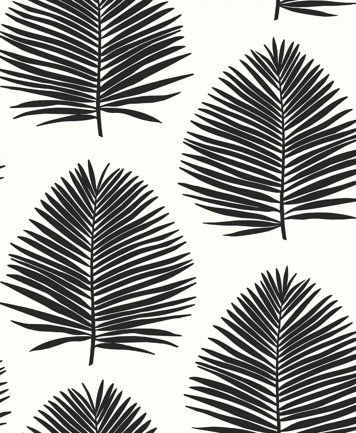 Seabrook Designs SL80720 The Simple Life Island Palm  Wallpaper Day And Night