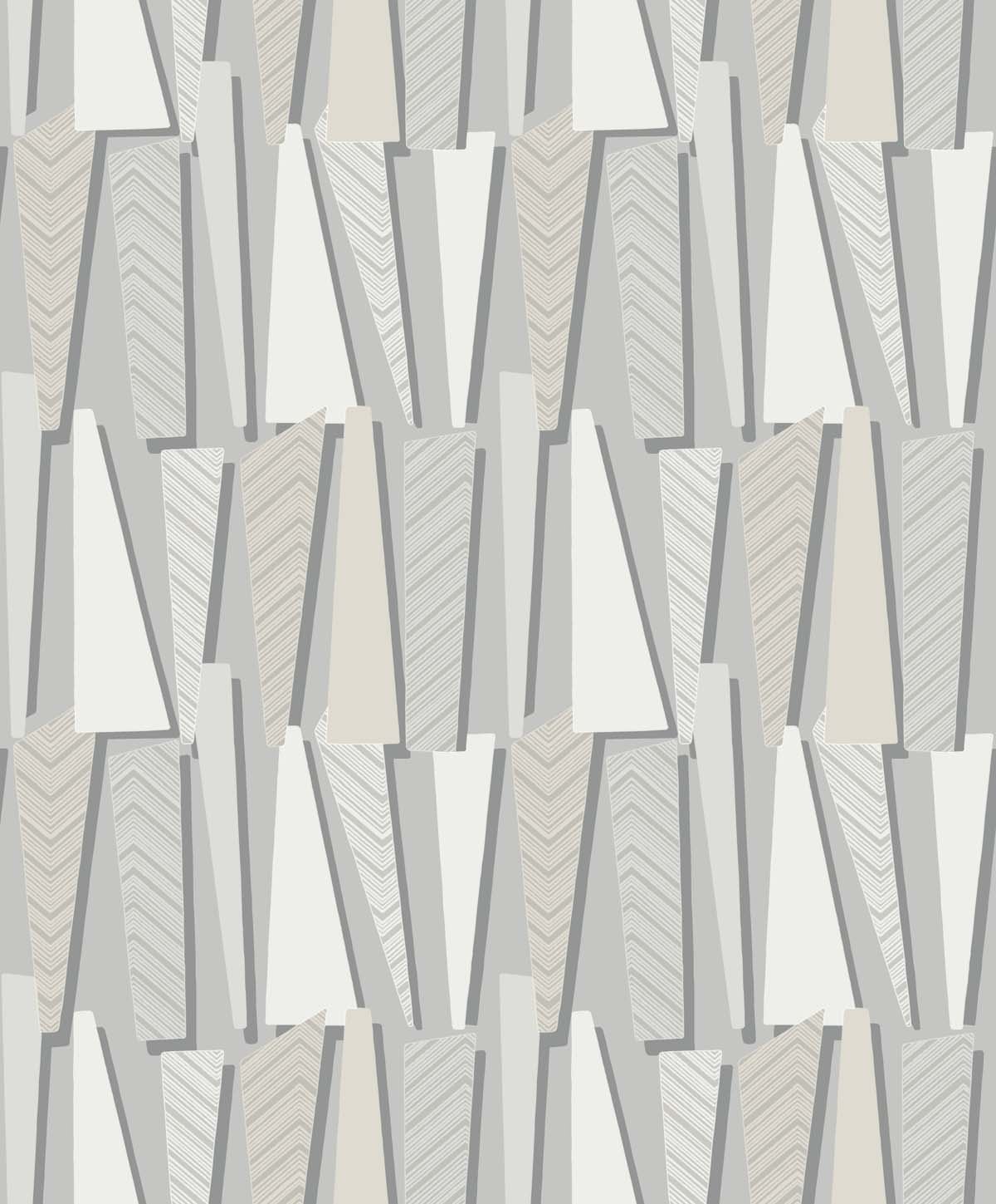 Seabrook Designs SL80806 The Simple Life Geometric Shadows  Wallpaper Stone