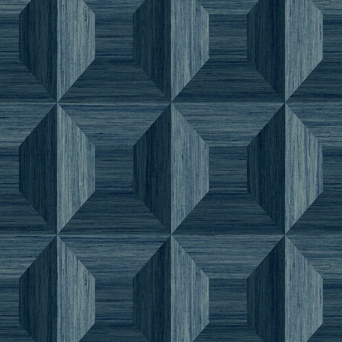 Seabrook Designs TC70602 More Textures Squared Away Geometric Embossed Vinyl  Wallpaper Blue