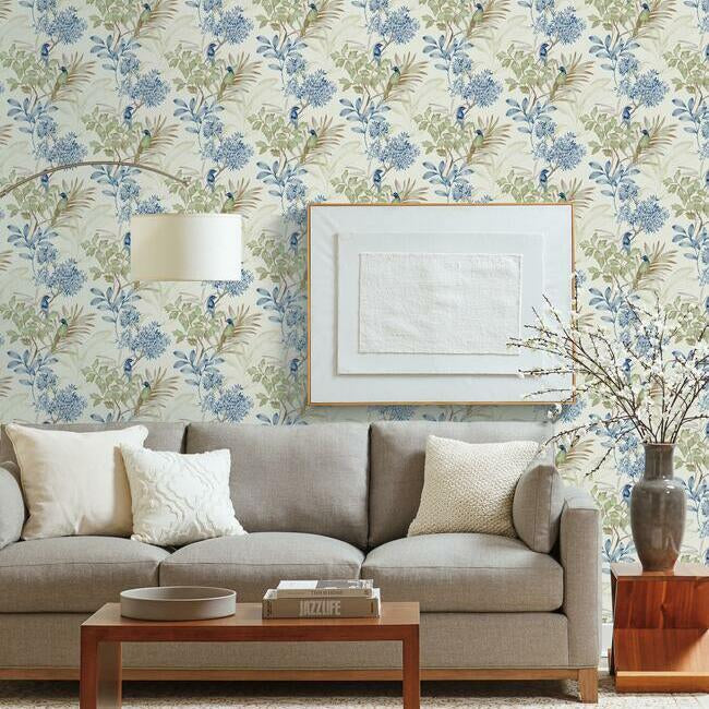 handpainted-songbird-wallpaper-green-blue-york-wallcoverings-tl1928