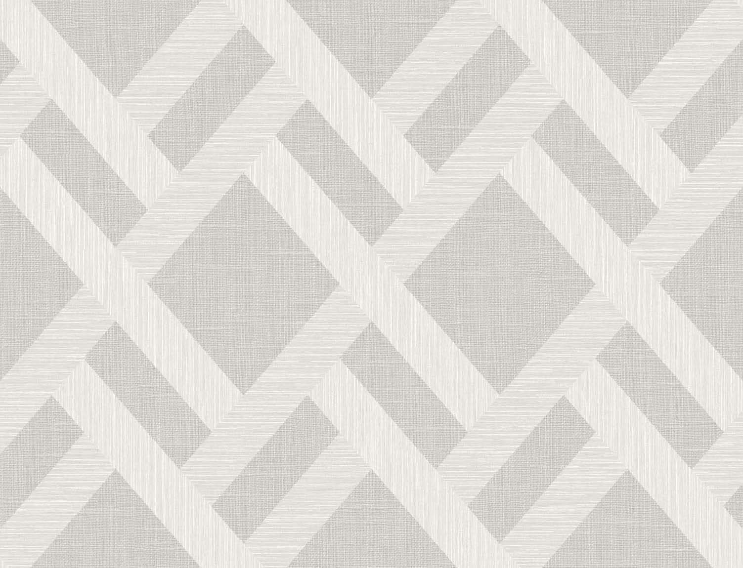 Seabrook Designs TS80808 Even More Textures Linen Trellis  Wallpaper Pavestone