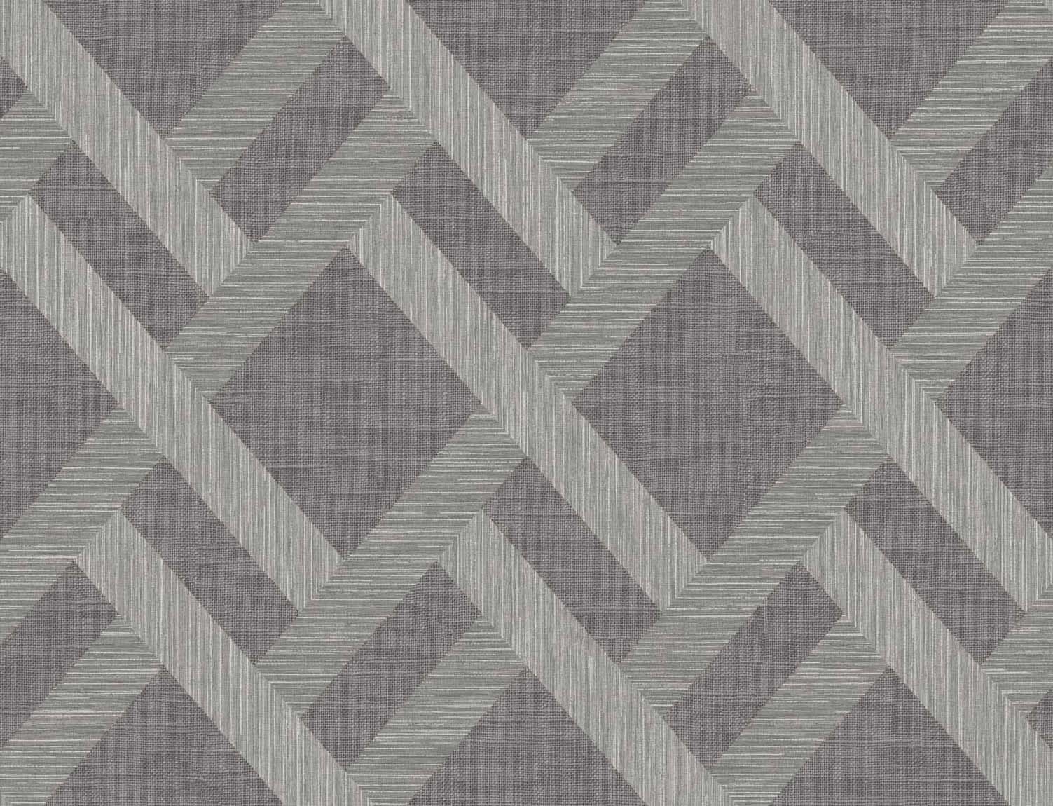 Seabrook Designs TS80818 Even More Textures Linen Trellis  Wallpaper Ash