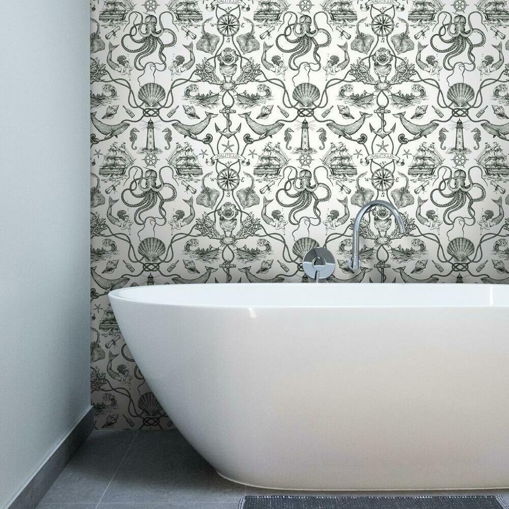 deep-sea-toile-peel-and-stick-wallpaper-black-york-wallcoverings-rmk12001wp