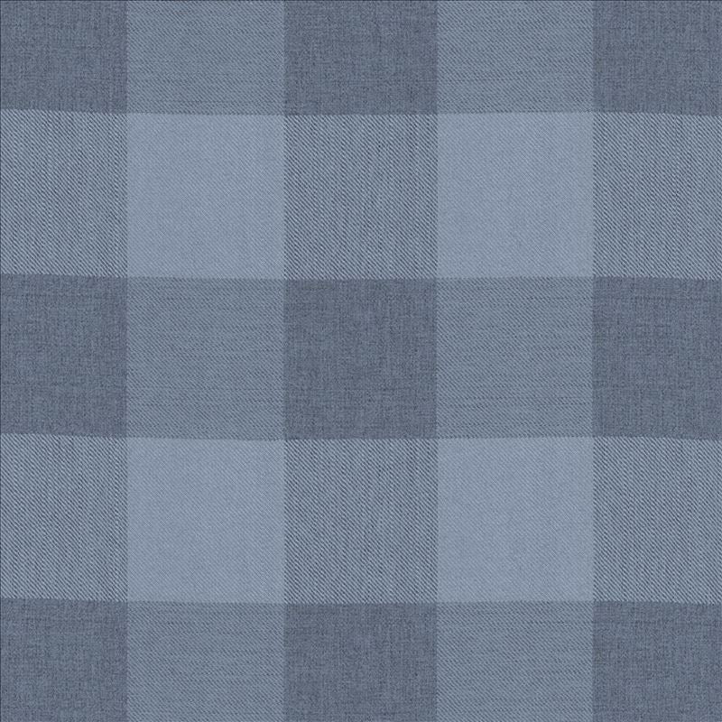 Kasmir Fabric Athena Check Indigo