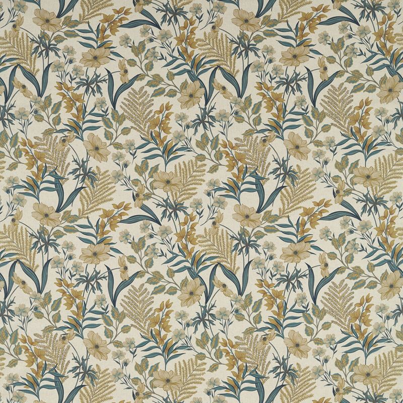 Clarke and Clarke Fabric F1648-4 Hazelbury Linen Ochre