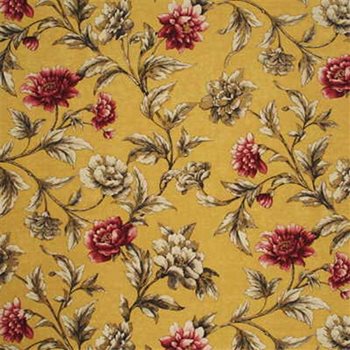 FD252.T67.0 Gilded Peony - SOFT YELLOW/PINK - MULBERRY Fabric