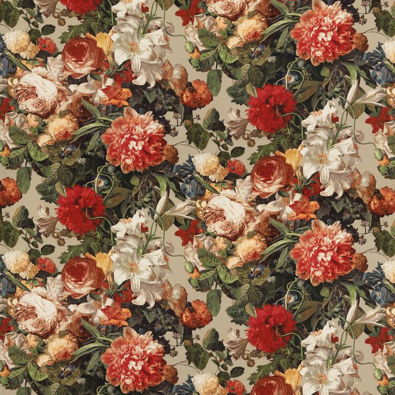 Mulberry Fabric FD301.T30 Floral Pompadour Spice