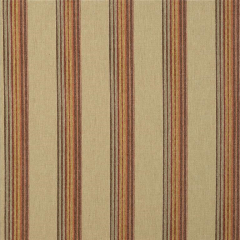 Mulberry Fabric FD614.N107 Twelve Bar Stripe Sand/Rose