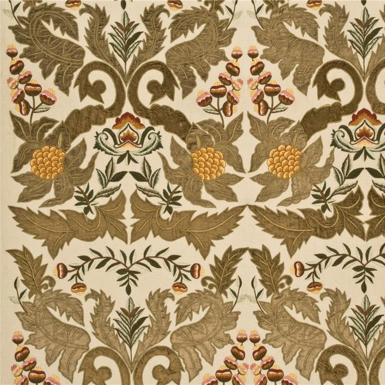 Mulberry Fabric FD689.S118 Constantine Linen Sage/Gold