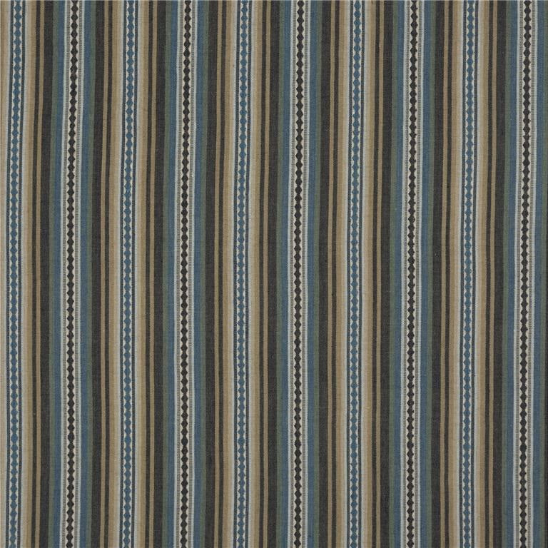 Mulberry Fabric FD731.H43 Dalton Stripe Indigo/Teal