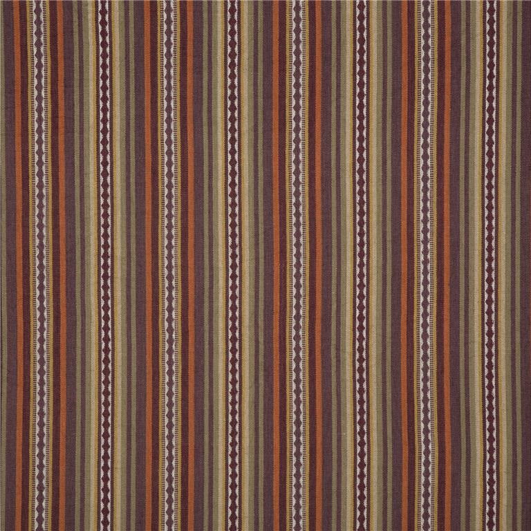Mulberry Fabric FD731.V54 Dalton Stripe Spice/Plum