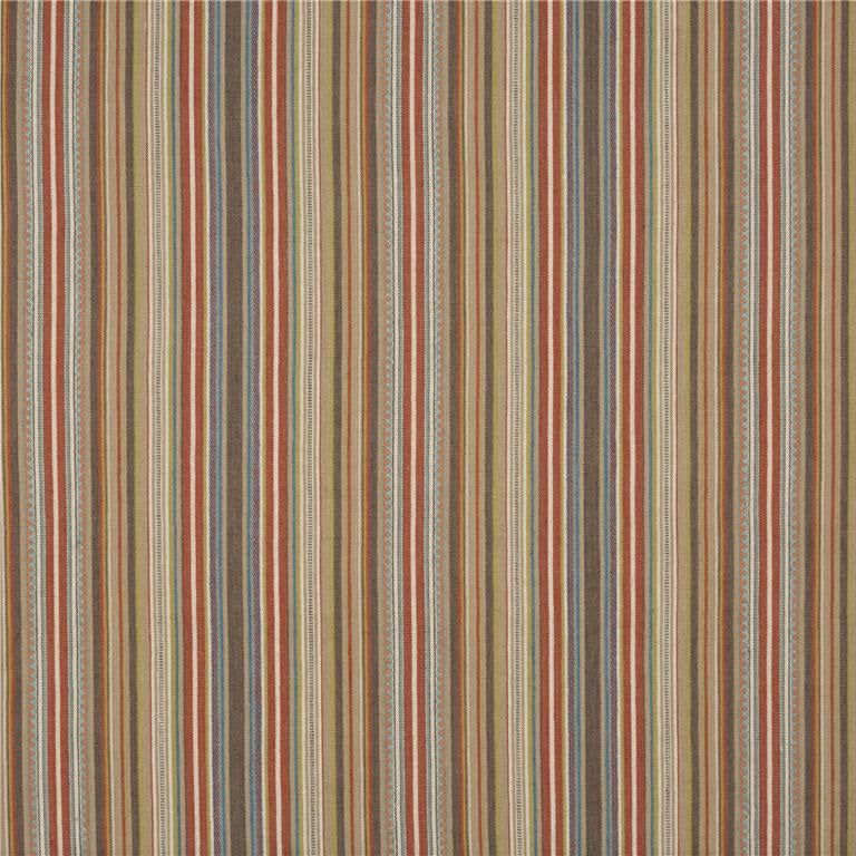 Mulberry Fabric FD735.R43 Tapton Stripe Teal/Russet
