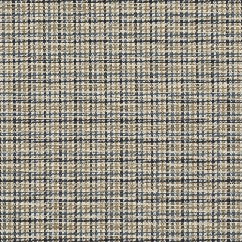 Mulberry Fabric FD810.H10 Babington Check Indigo