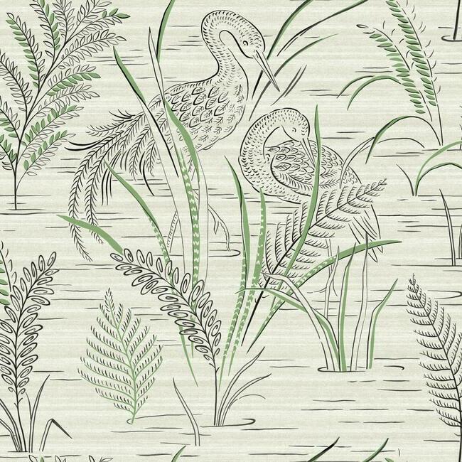 fernwater-cranes-wallpaper-black-green-york-wallcoverings-gr5952