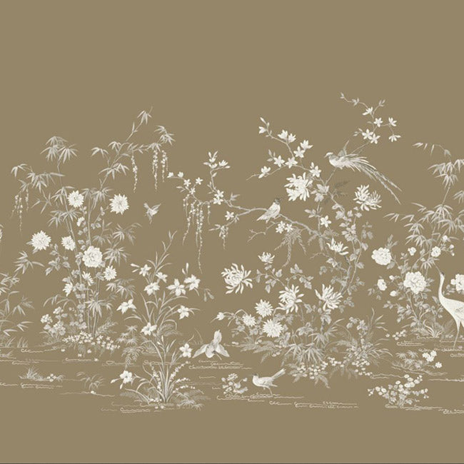 Flowering Vine Chinoiserie Mural - Glint - York Wallcoverings - KT2263M