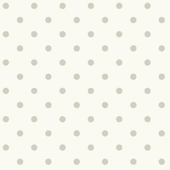 Dots on Dots Wallpaper - Cupola/White - York Wallcoverings - MH1582