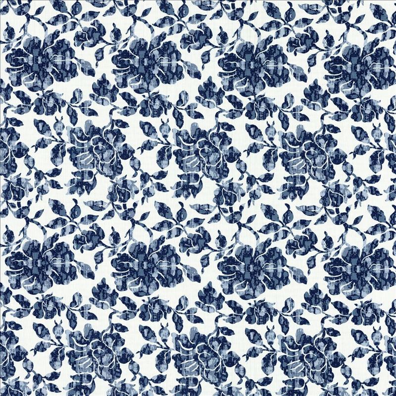 Kasmir Fabric Monet Garden Navy