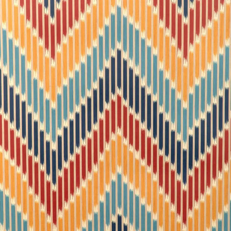 Brunschwig & Fils Wallpaper P8024107.195 Cascade Red/Blue