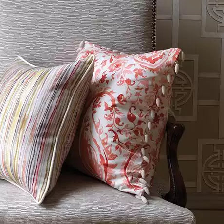 Cathay Pamir Coral - Nina Campbell - NCF4177-02 Fabric