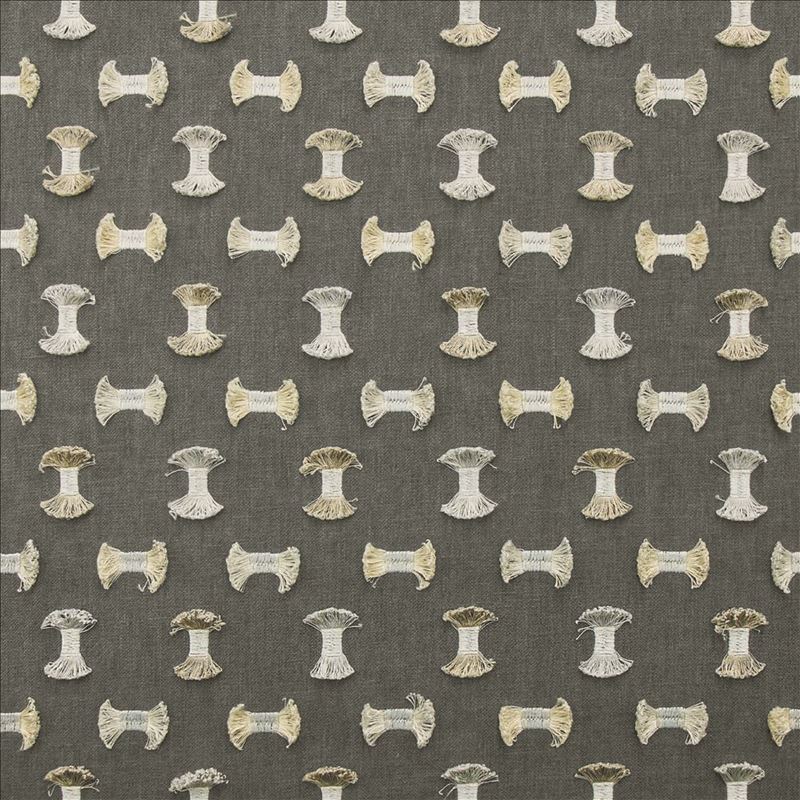 Kasmir Fabric Playful Gunmetal