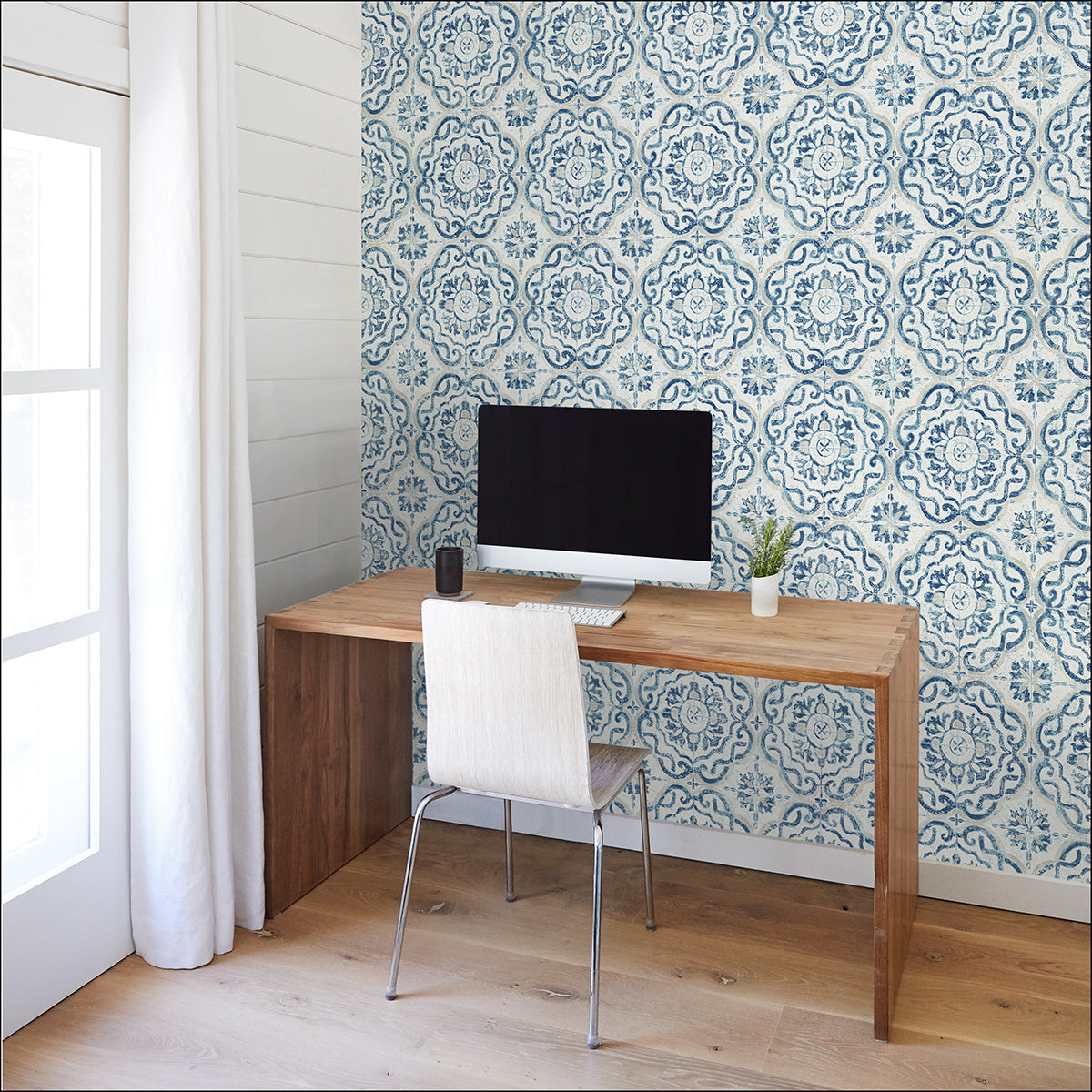 Talavera Tile Peel and Stick Wallpaper - Brewster Wallcovering