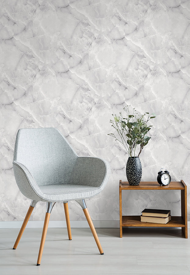 Danby Marble Peel and Stick Wallpaper - Brewster Wallcovering