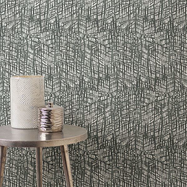 Shimmer Grey Abstract Texture Wallpaper - Brewster Wallcovering