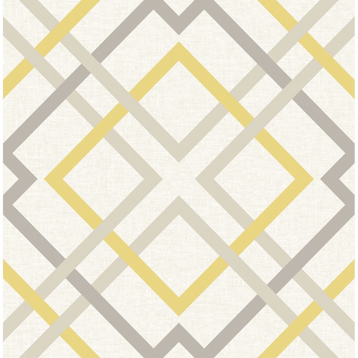 Picture of Saltire Emile Yellow Lattice Wallpaper